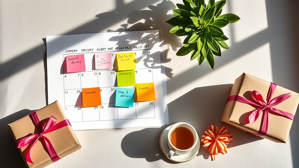 create excitement for deliveries