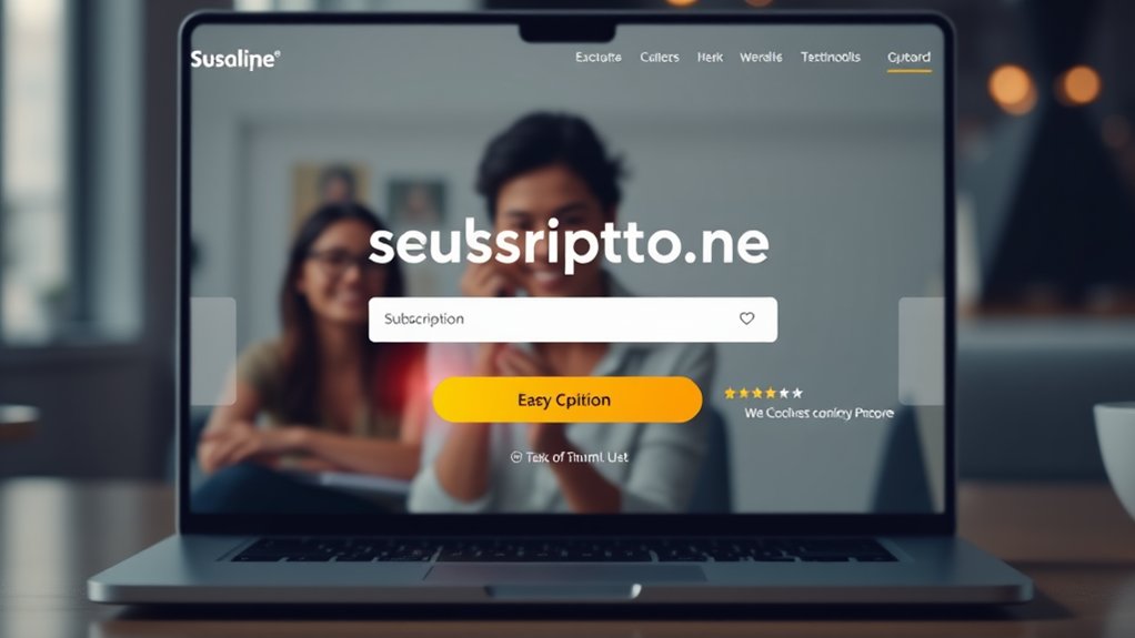 effective subscription page elements