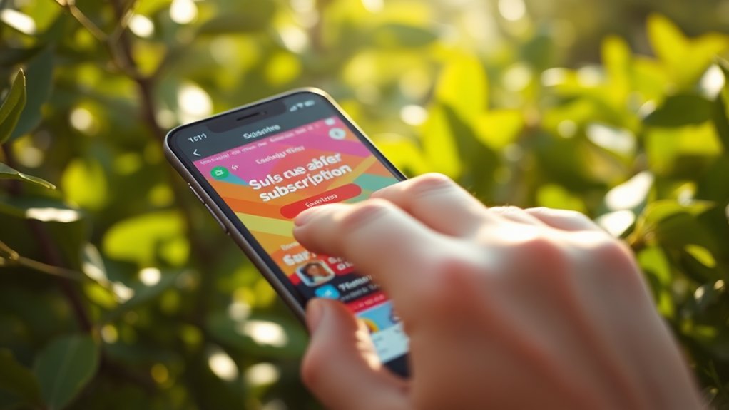 mobile optimized subscription offers