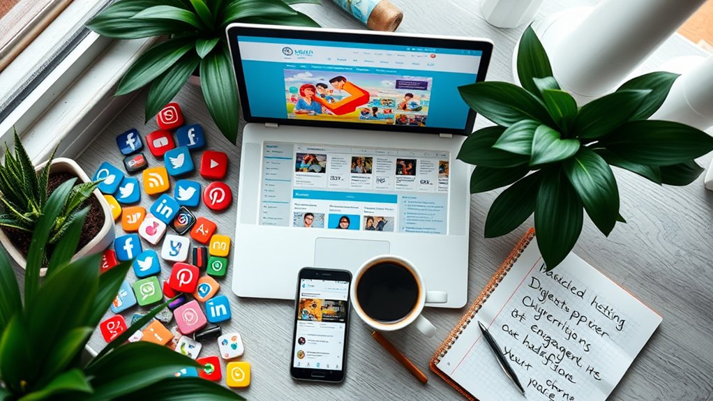 promote subscription via social media