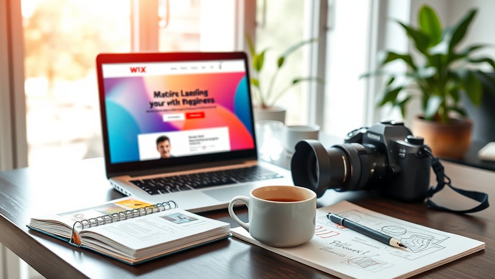 wix landing page designer needed